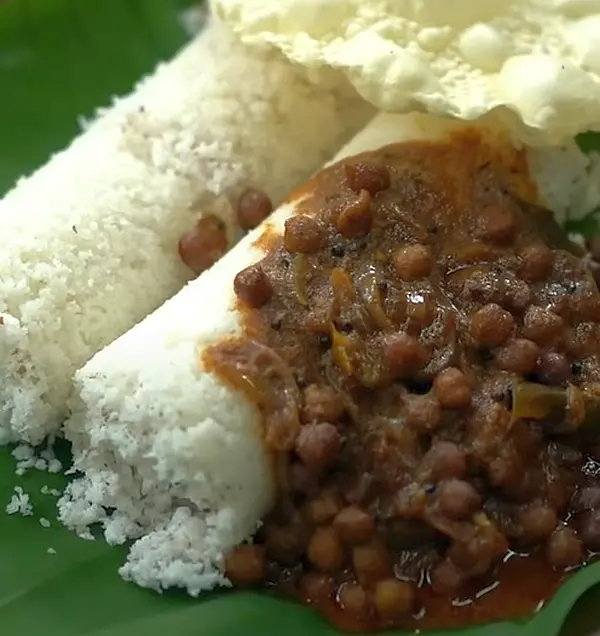 kerala puttu with kadala curry